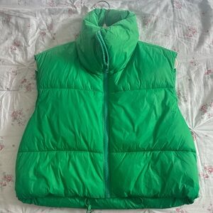 Vibrant Green Puffer Vest